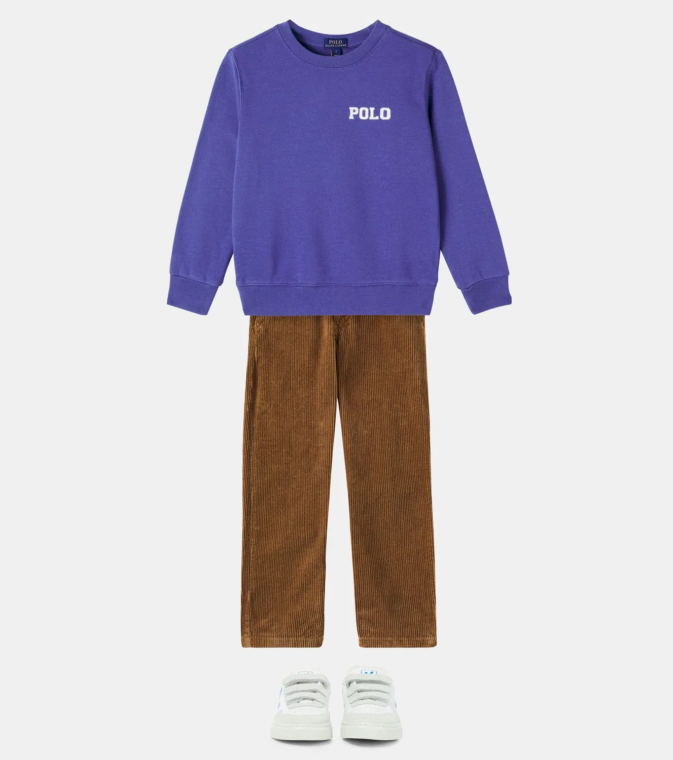 Свитер из смесового хлопка Polo Ralph Lauren Kids, синий — фото 2