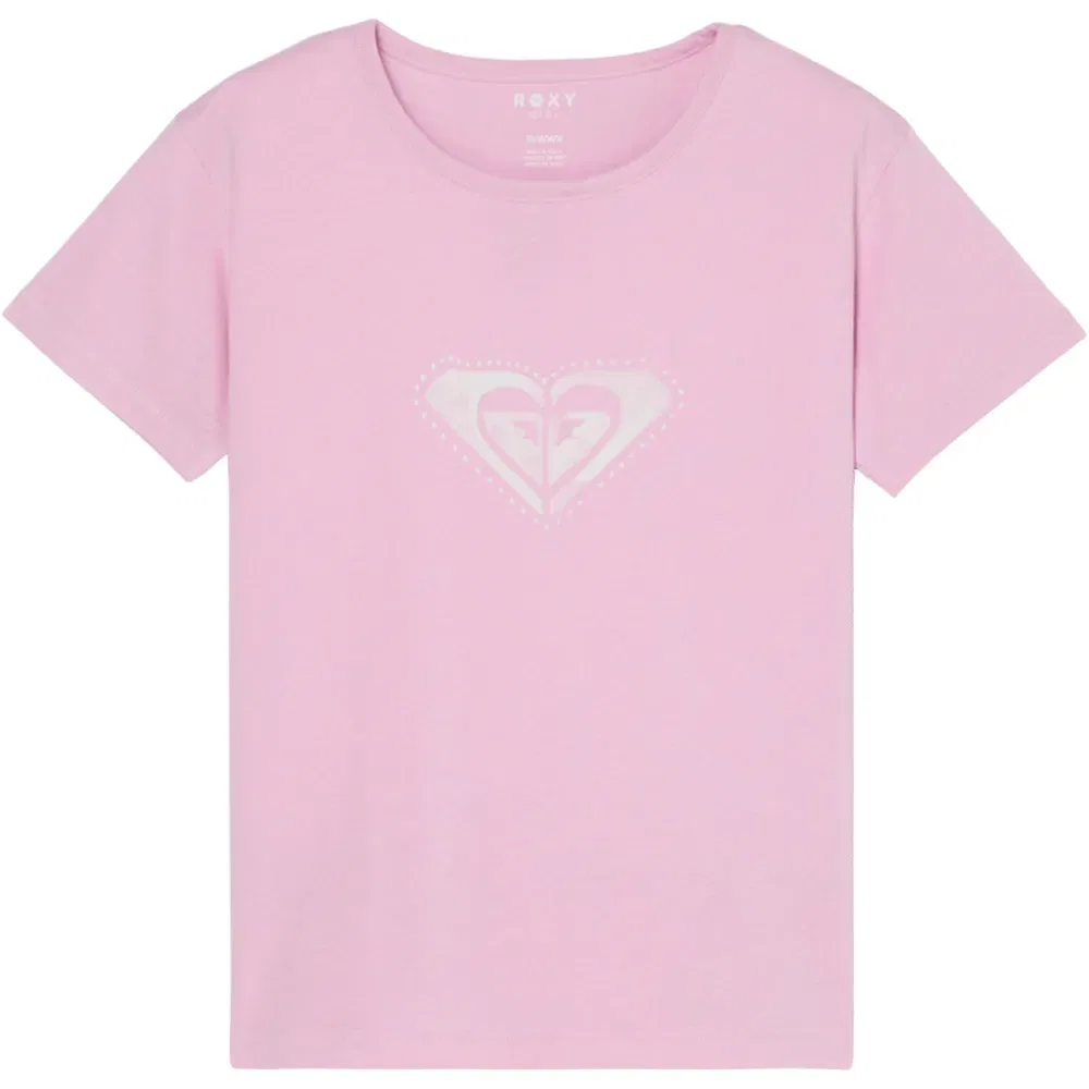 Детская футболка для девочек с коротким рукавом Roxy, Pink