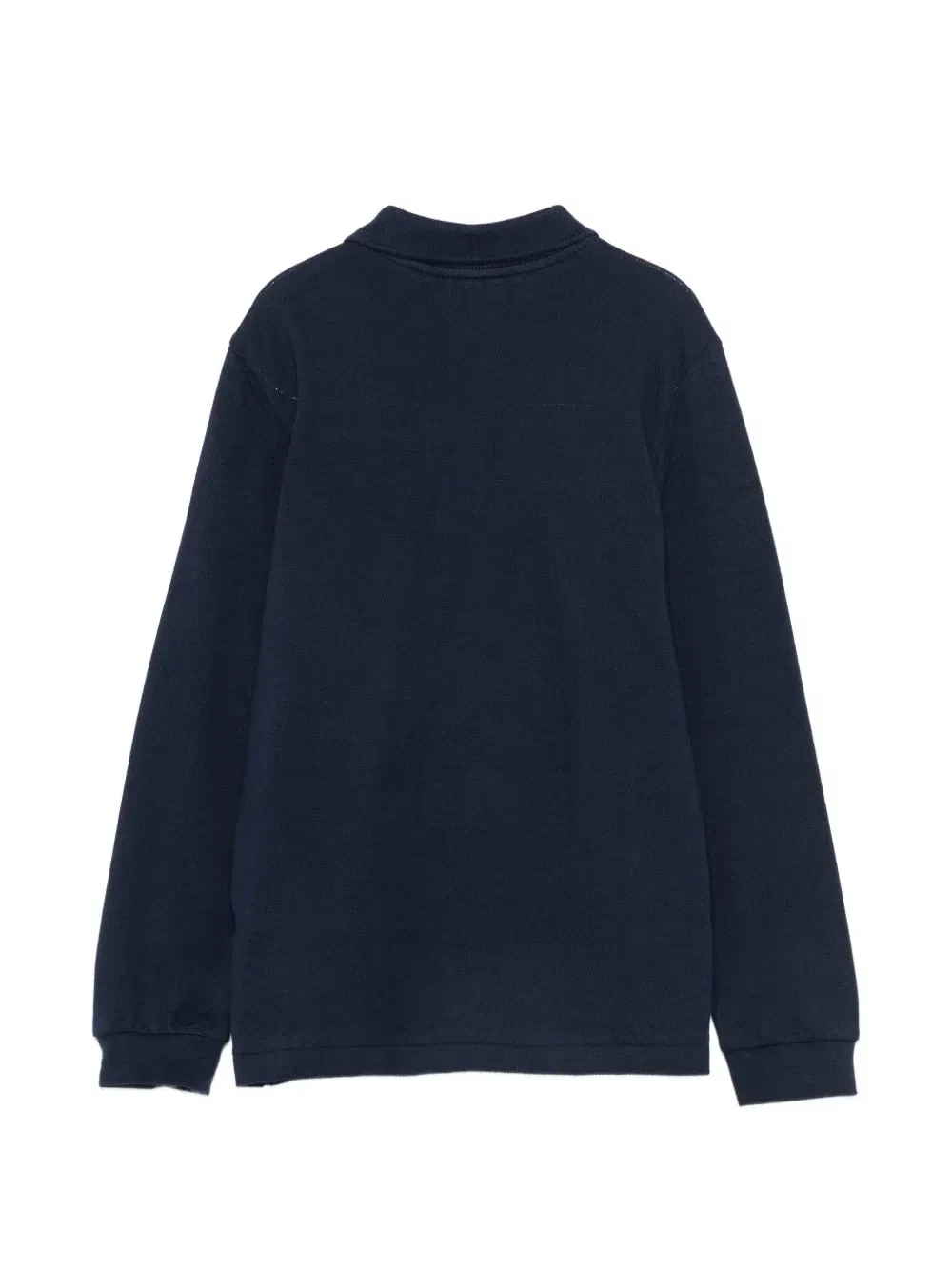 Рубашка поло с длинными рукавами и нашивкой-логотипом Lacoste Kids, синий — фото 2