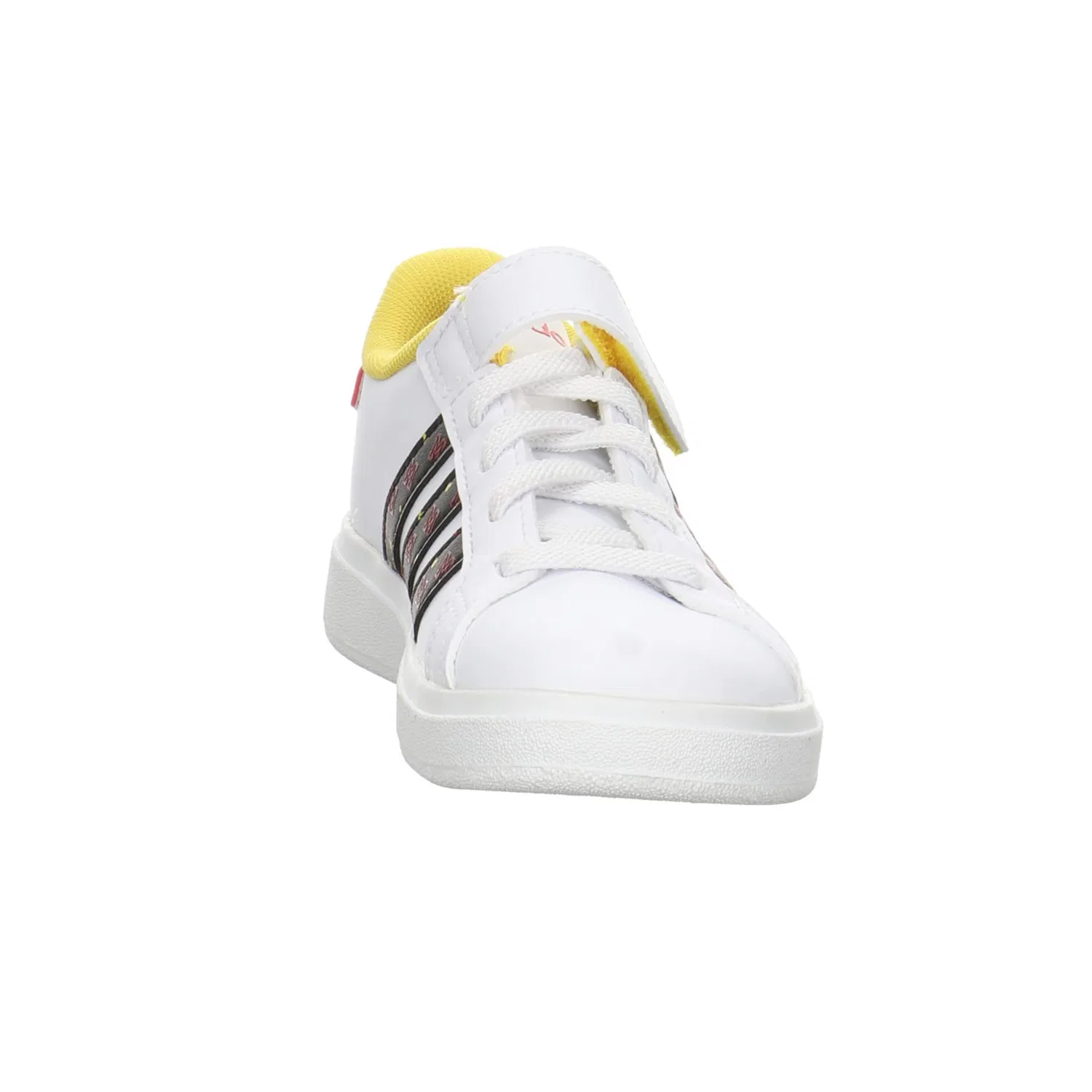 Детские кроссовки для мальчиков с принтом Grand Court Mickey El K Adidas, White Black — фото 3