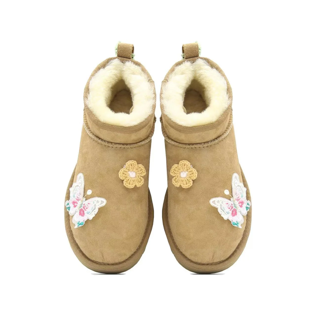 Ботинки зимние женские UGG, коричневый — фото 2