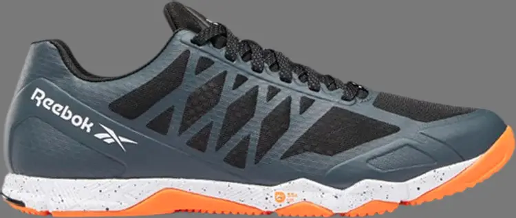 

Лимитированные кроссовки speed tr 'true grey high vis orange' Reebok, серый