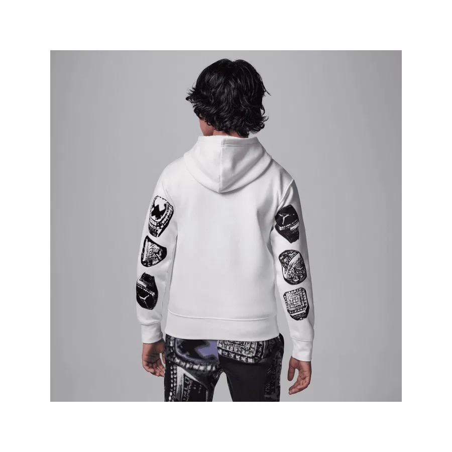 Детский свитшот Nike Jordan Mvp French Terry Hoodie, Черный — фото 2