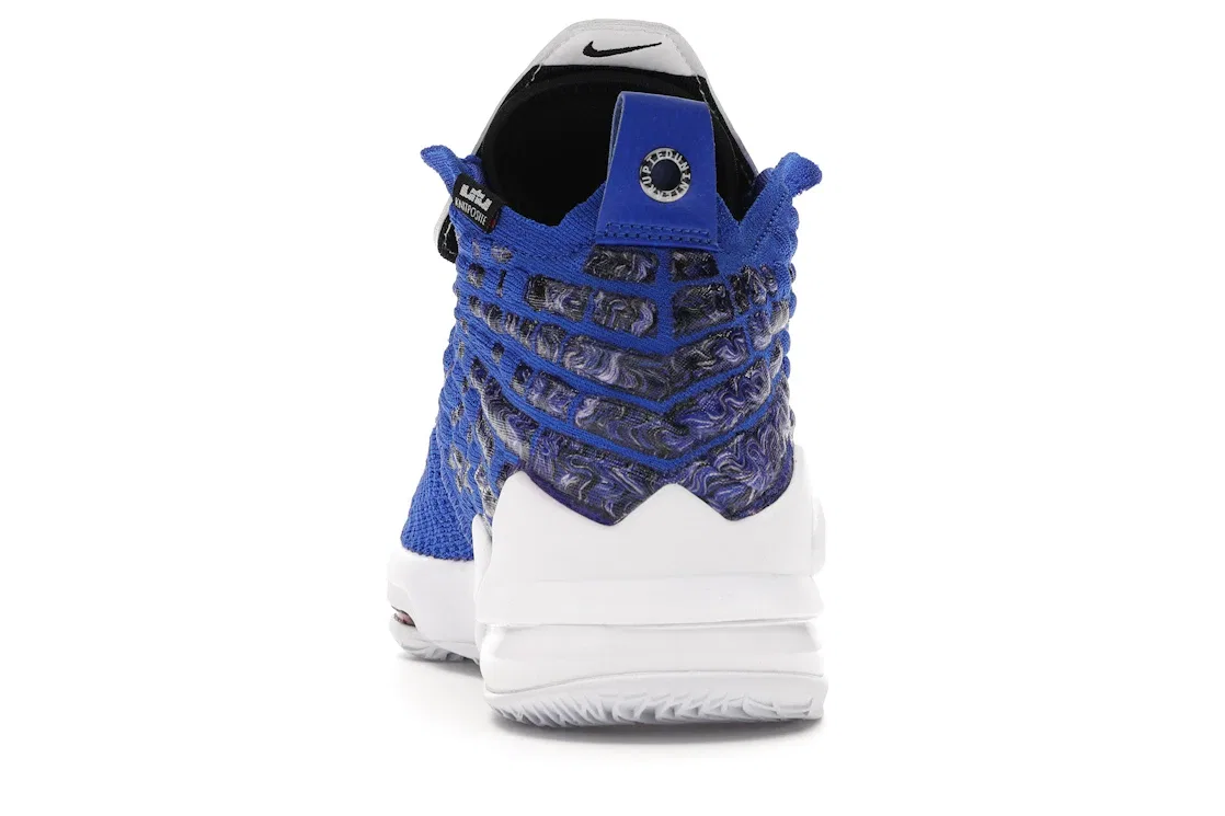 Детские кроссовки для мальчиков баскетбольные Nike LeBron 17, Racer Blue/White-Black — фото 4