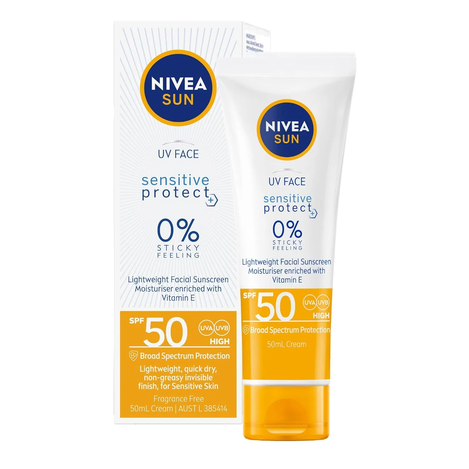Крем для лица солнцезащитный SPF 50 NIVEA, 50 мл