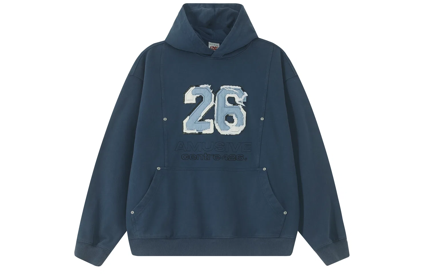 Детское худи с капюшоном средней плотности F426, Blue