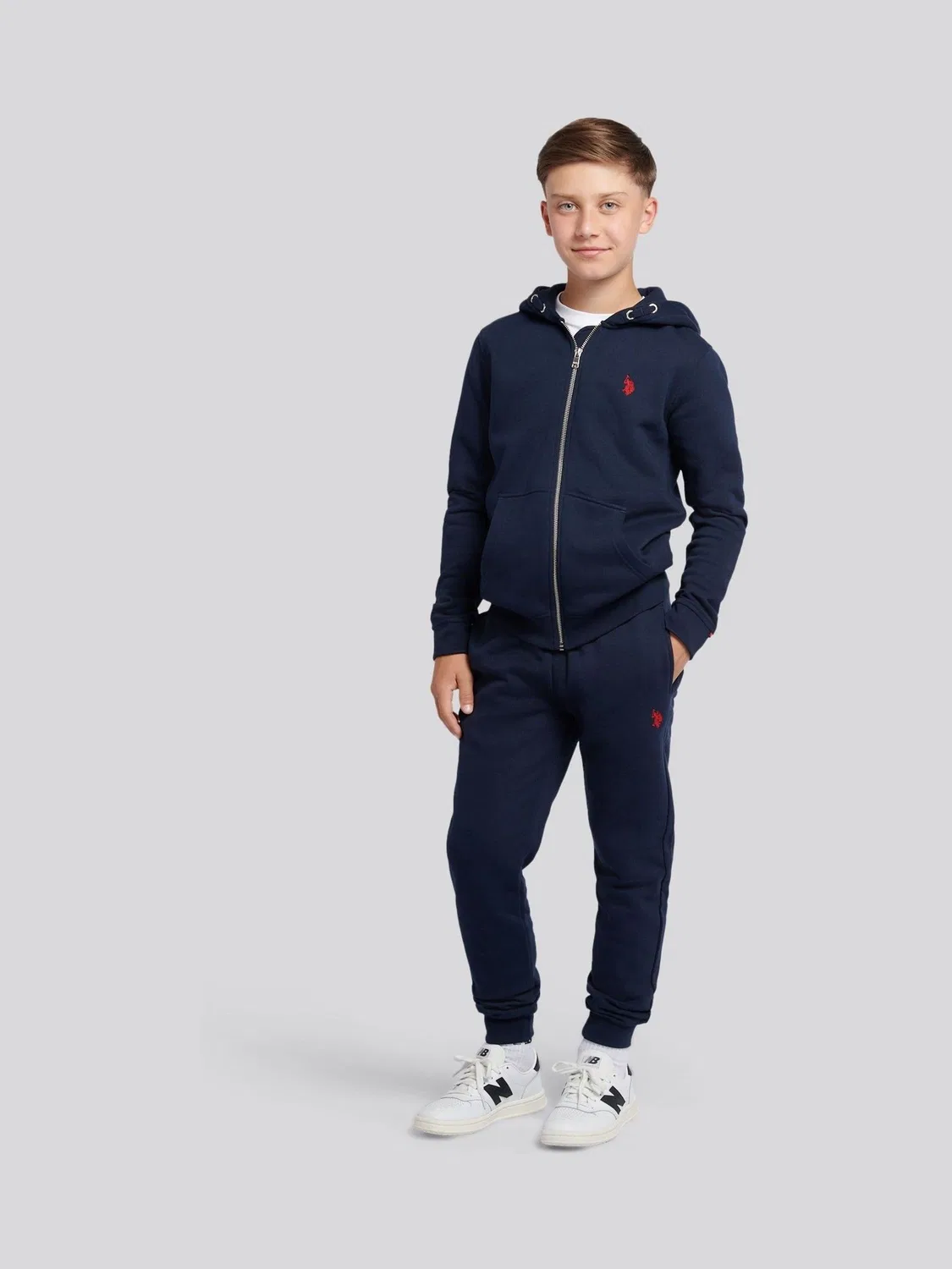 Джоггеры Double Horsemen Loopback U.S. Polo Assn., синий — фото 3