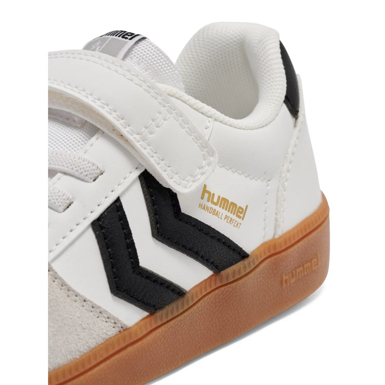 Детские кроссовки с шнуровкой hummel Handball Perfekt SP JR, White — фото 4