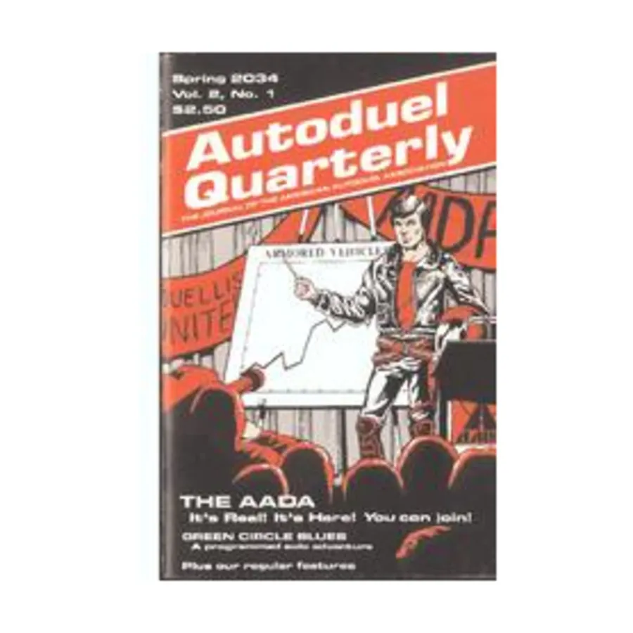 

Журнал Vol. 2, #1 "The AADA, Green Circle Blues Twin Cities", Car Wars - Autoduel Quarterly Magazine