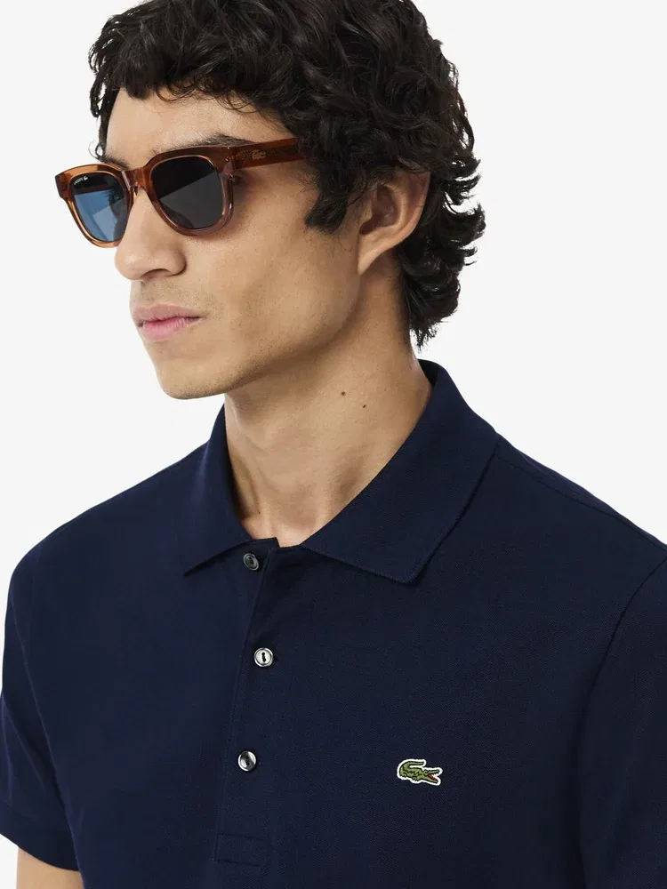 Футболка поло Slim Fit LACOSTE, Navy — фото 2