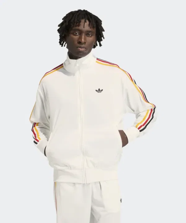 Тренировочная куртка Firebird, Adidas, белый, золотой, красный