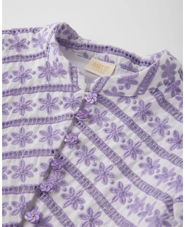 Детское платье для девочек с коротким рукавом Odessa Marlo Kids, Lavender — фото 3