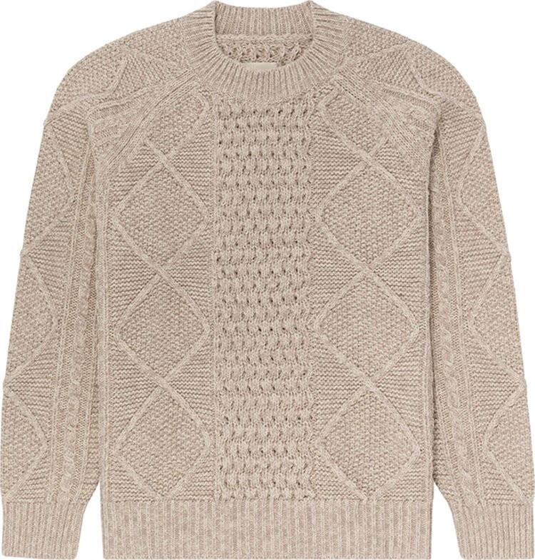 

Свитер Aimé Leon Dore Cable Crewneck Sweater 'Oatmeal', загар