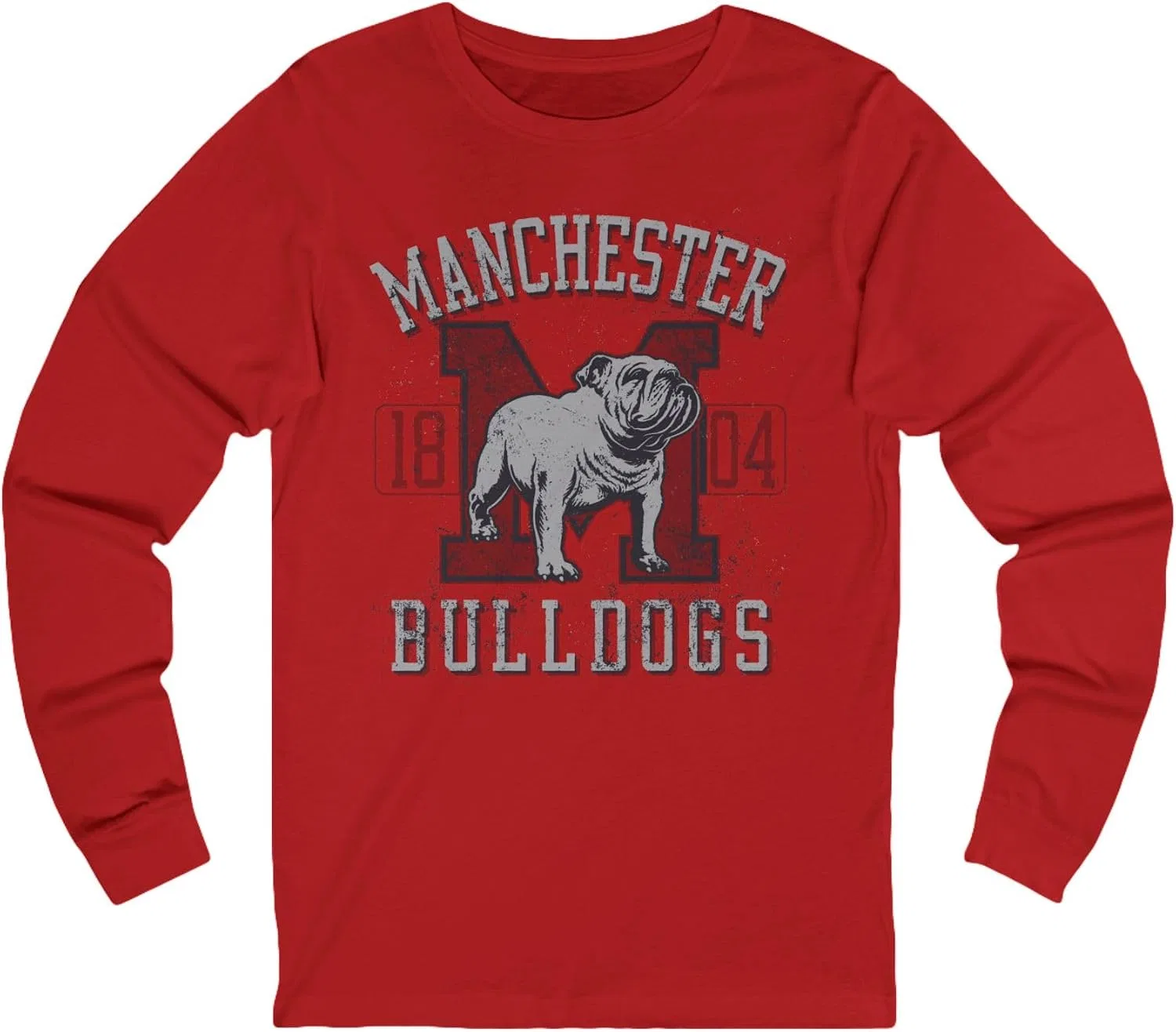 Унисекс лонгслив с логотипом Bulldogs Varan7, Red