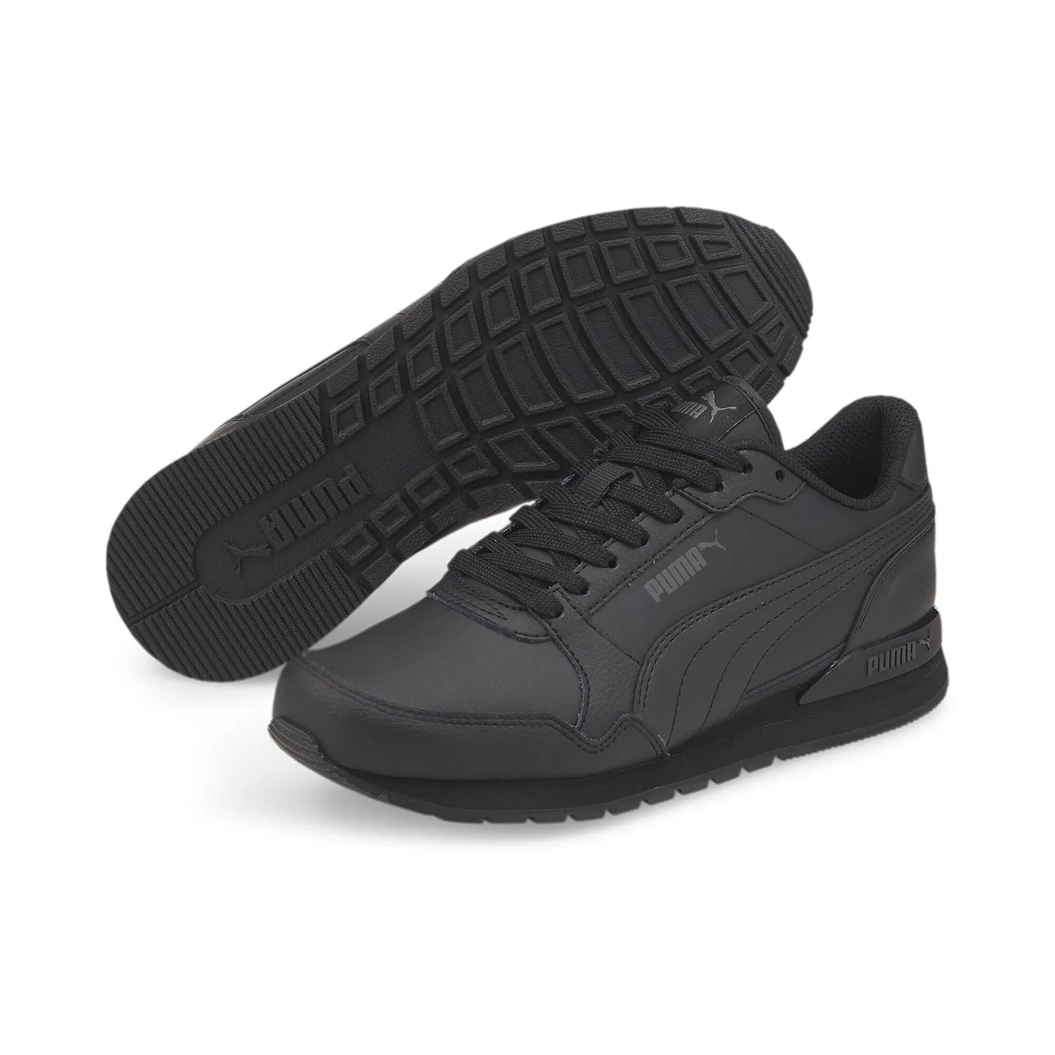 Детские кожаные кроссовки ST Runner v3 Puma, Schwarz