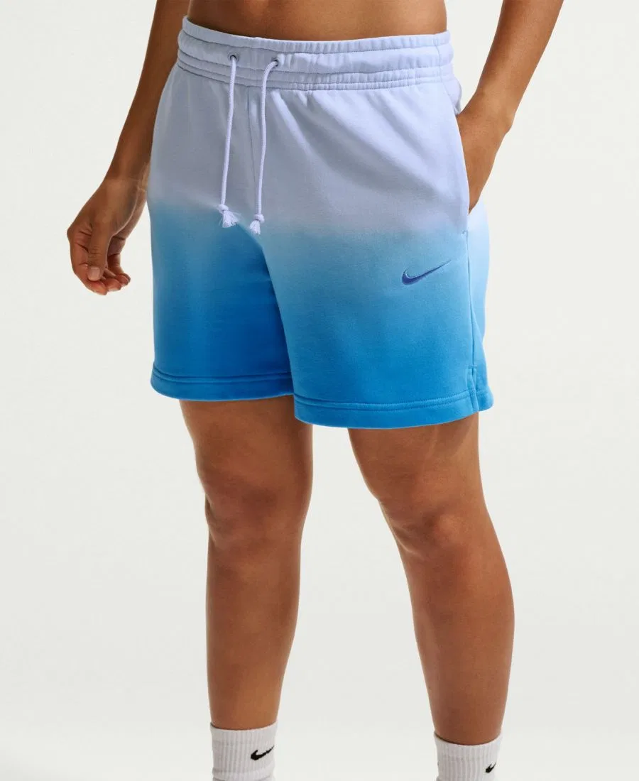 Женские спортивные шорты Phoenix Fleece средней посадки Nike, Hydrogen Blue/Light Photo Blue — фото 2