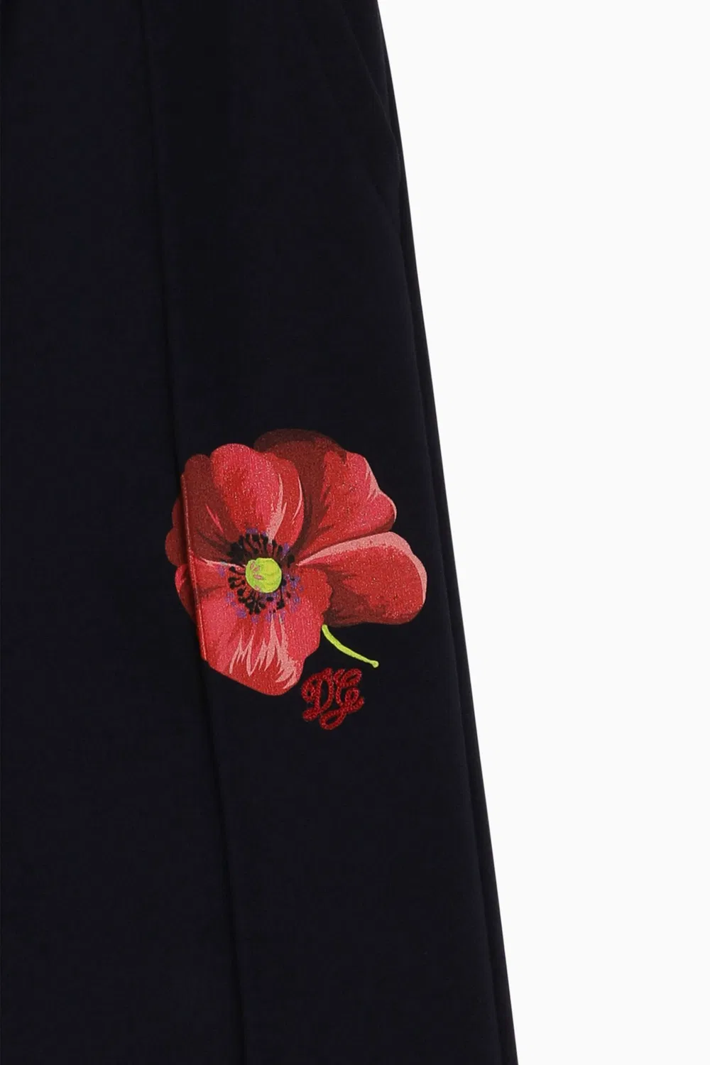 Брюки широкие с вышивкой Poppy из хлопка Dolce & Gabbana — фото 3