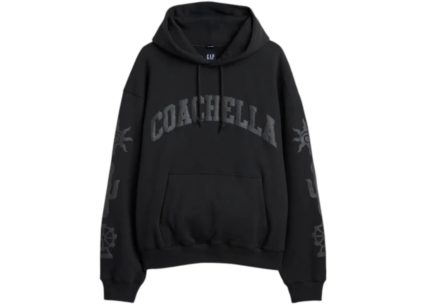 Детское худи оверсайз Gap x Coachella Oversized Hoodie, Black