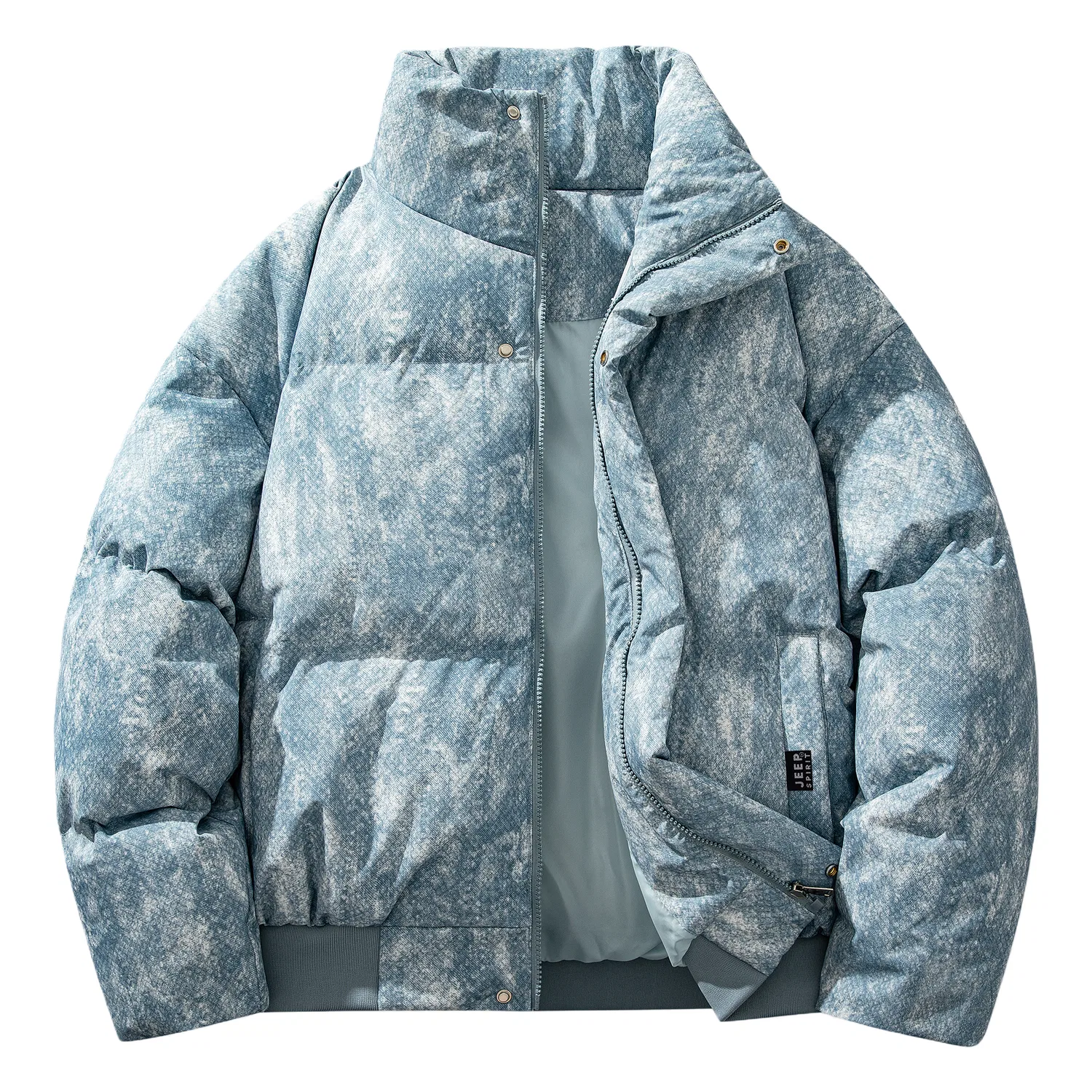 Детский пуховик с капюшоном JEEP SPIRIT, Denim Blue