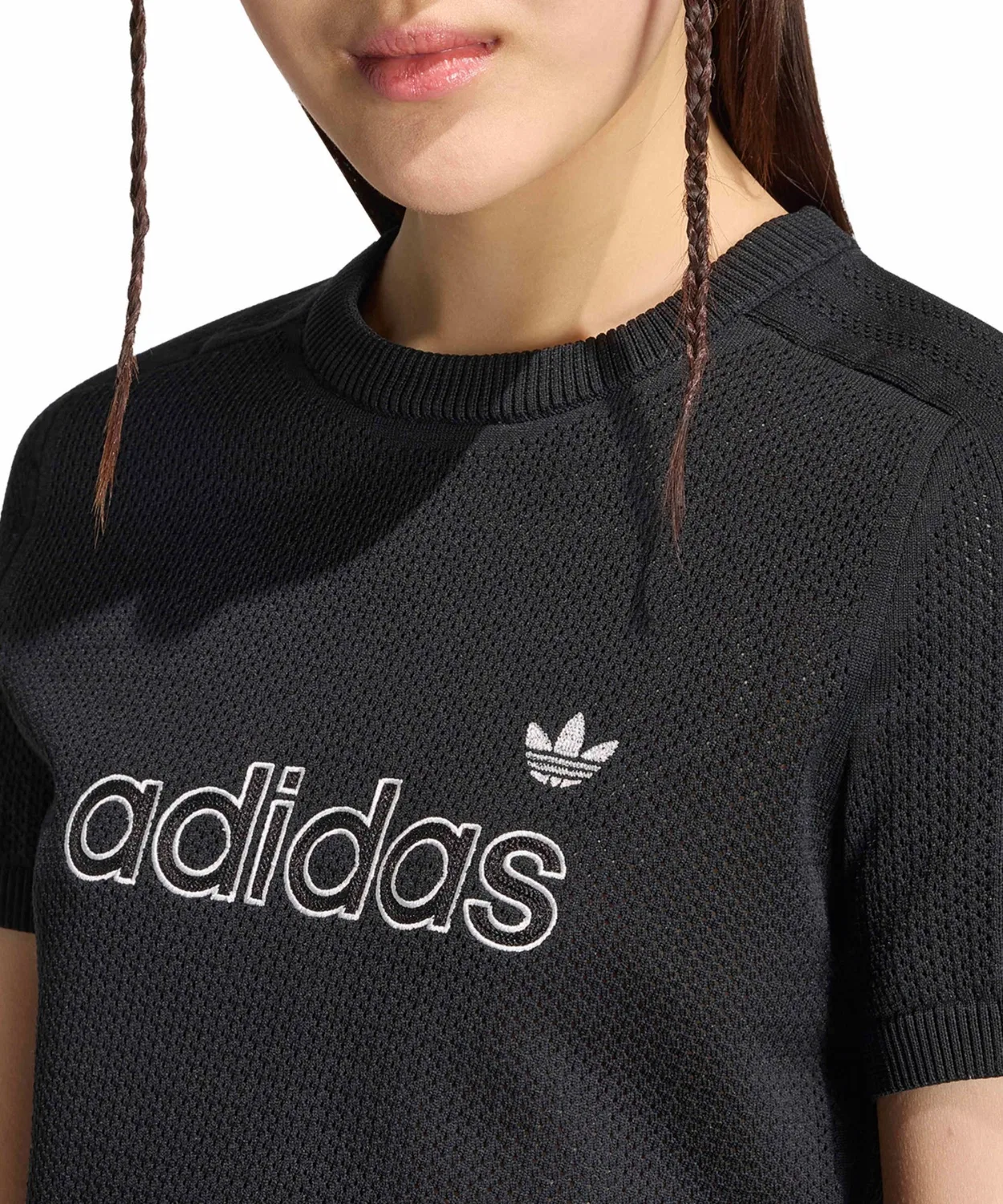Женская футболка с коротким рукавом Mesh Cali Adidas, Black — фото 3