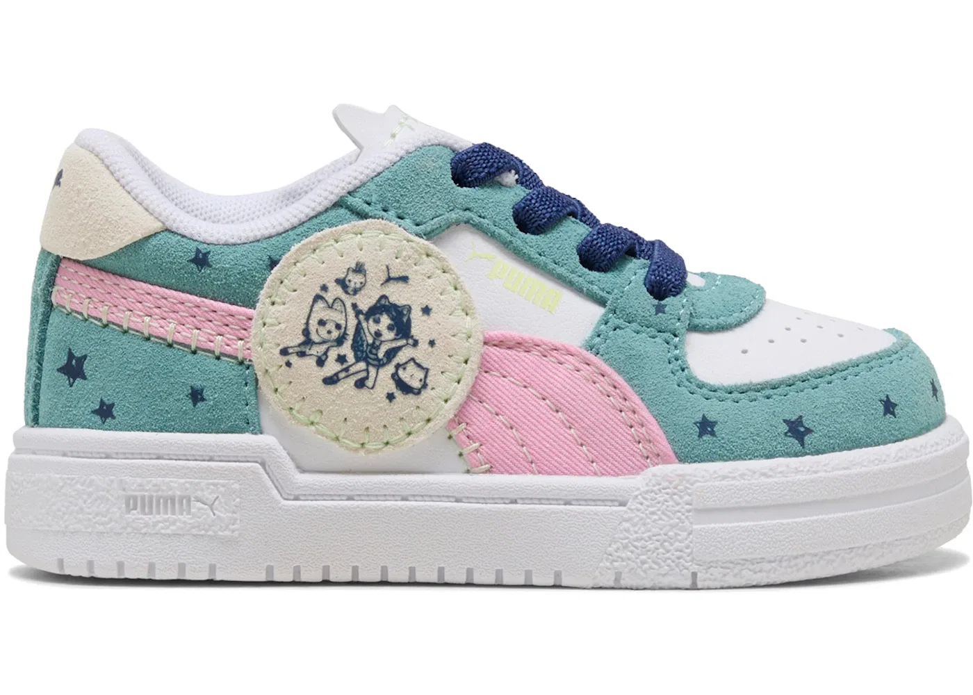 Детские кроссовки с принтом Puma CA Pro Gabby's Dollhouse Puma White Pink Shimmer