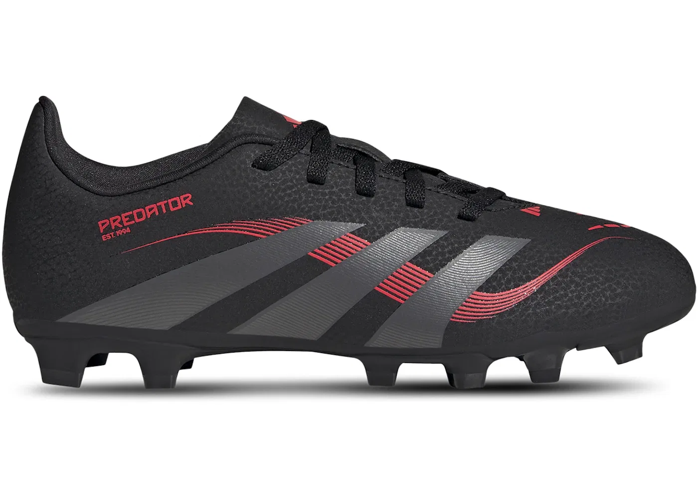 Детские бутсы Predator Club FG/MG Adidas, Core Black/Grey Four/Lucid Red