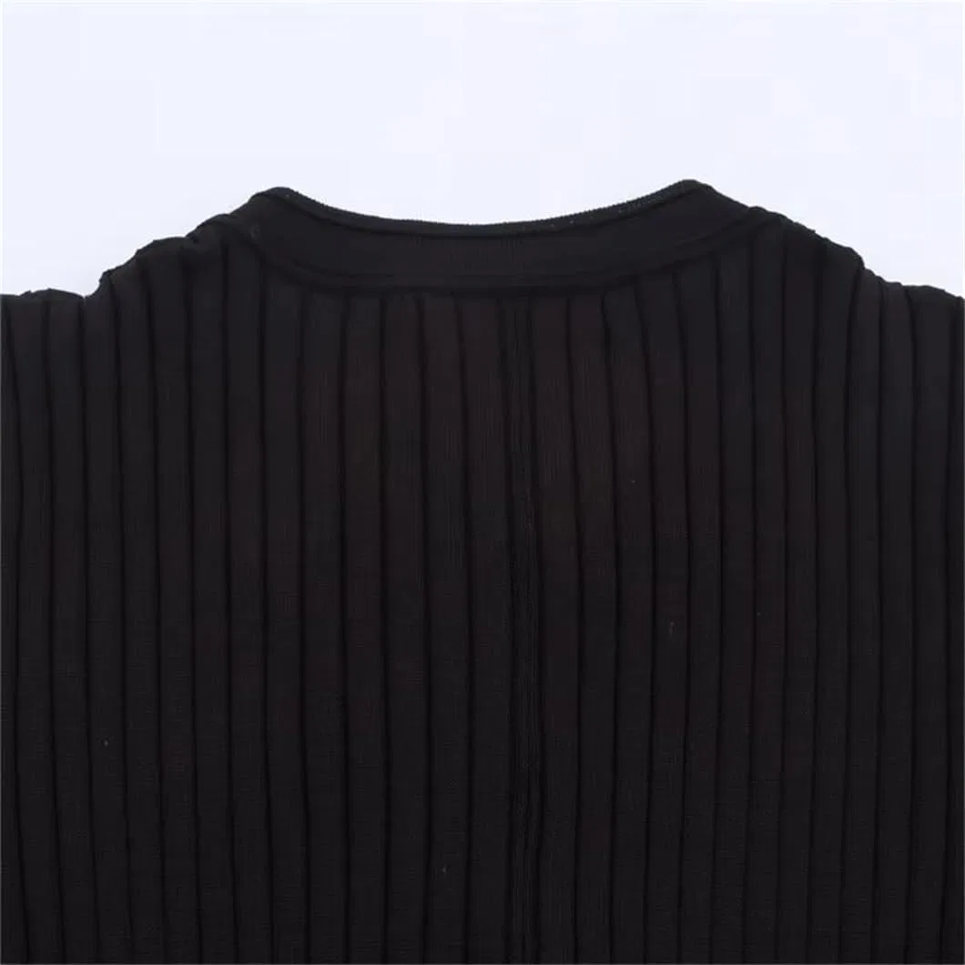 Женское платье-миди с контрастными вставками A-силуэта, Black — фото 4