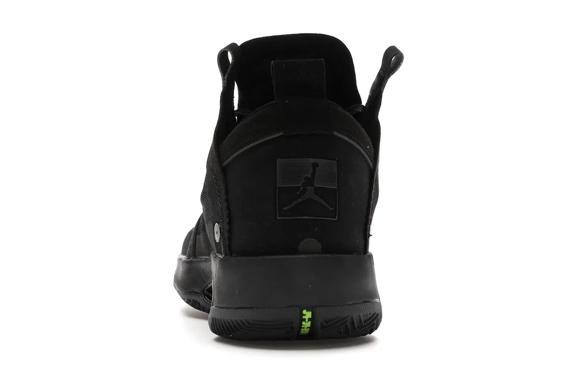 Детские кроссовки для мальчиков баскетбольные Jordan XXXIV Jordan, Black/Black-Dark Smoke Grey-Electric Green — фото 4