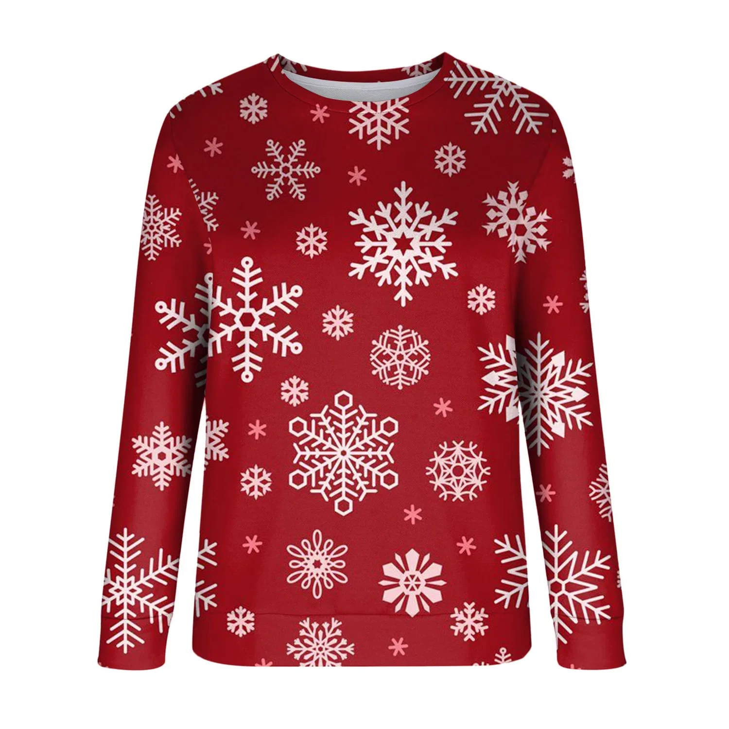 Женский свитшот с принтом Christmas Tree Sweater, Rosso — фото 3
