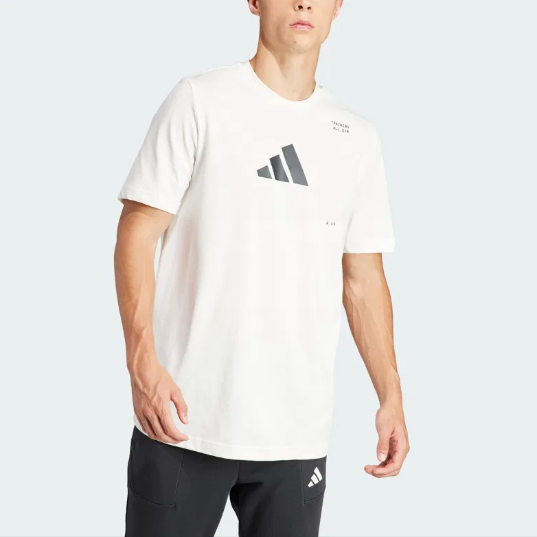 Футболка Adidas Baseball Tee, Pink White — фото 3