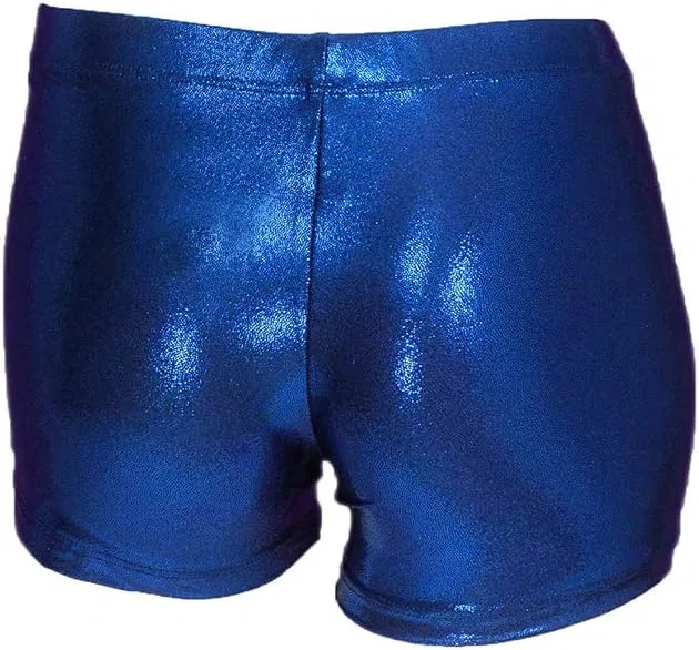 ZIZI Aosva Little Big Girls' Sparkle Dance Tumbling Athletic Gymnastics Short 2-14Years, Deepblue — фото 3