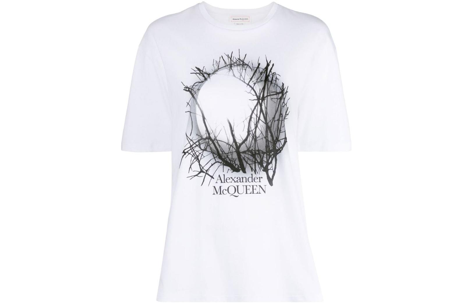 

Alexander McQueen Футболка женская белые