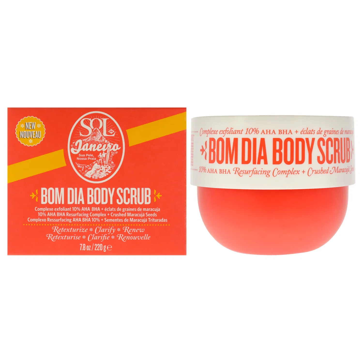 Скраб для тела Sol de Janeiro Bom Dia для унисекс, 7,8 унций, 7.8 Oz