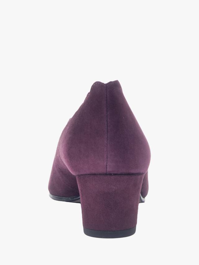 Gigi Wide Fit туфли-лодочки с фигурным краем из замши Gabor, Purple — фото 3