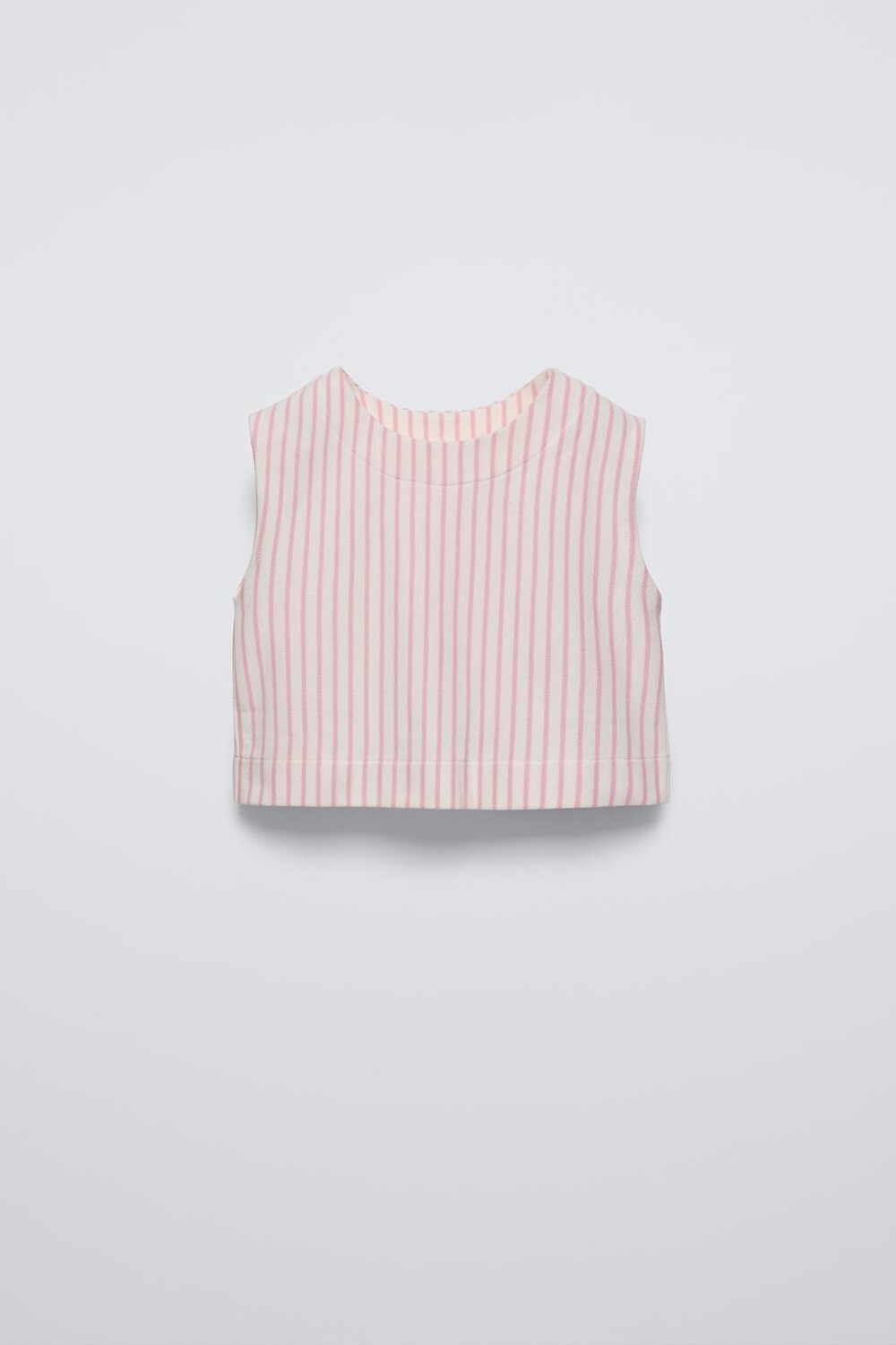 

Полосатый топ с бантиками ZARA, розовый