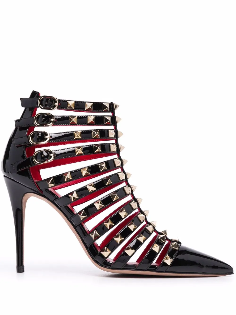 Босоножки Rockstud с ремешками Valentino Garavani, черный