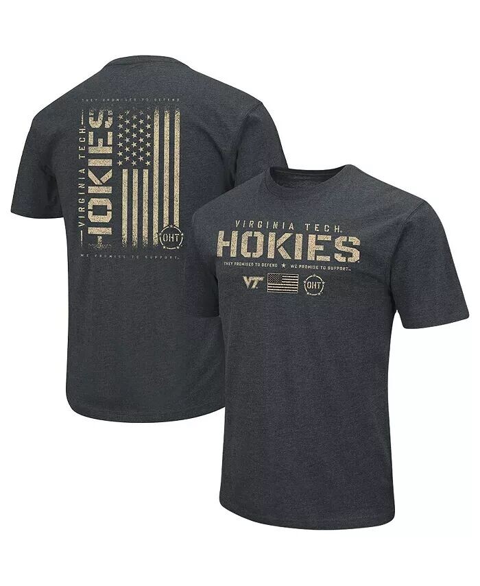

Мужская футболка Colosseum Virginia Tech Hokies с принтом, черный
