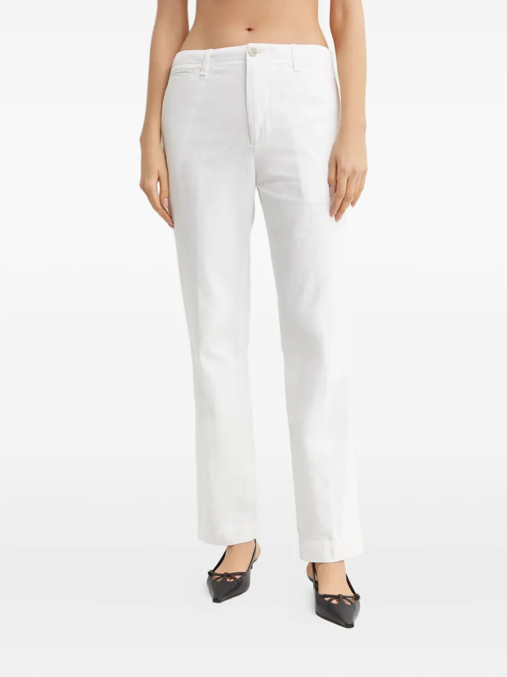 

Брюки прямого кроя Fay, белый