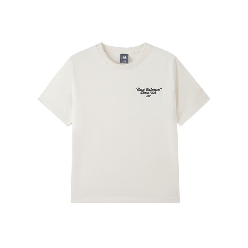 

Футболка 1906 SS25 с рукавом дроп-шип для женщин New Balance, слоновая кость