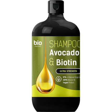 

Шампунь для всех типов волос с маслом авокадо и биотином 946 мл Bio Naturell