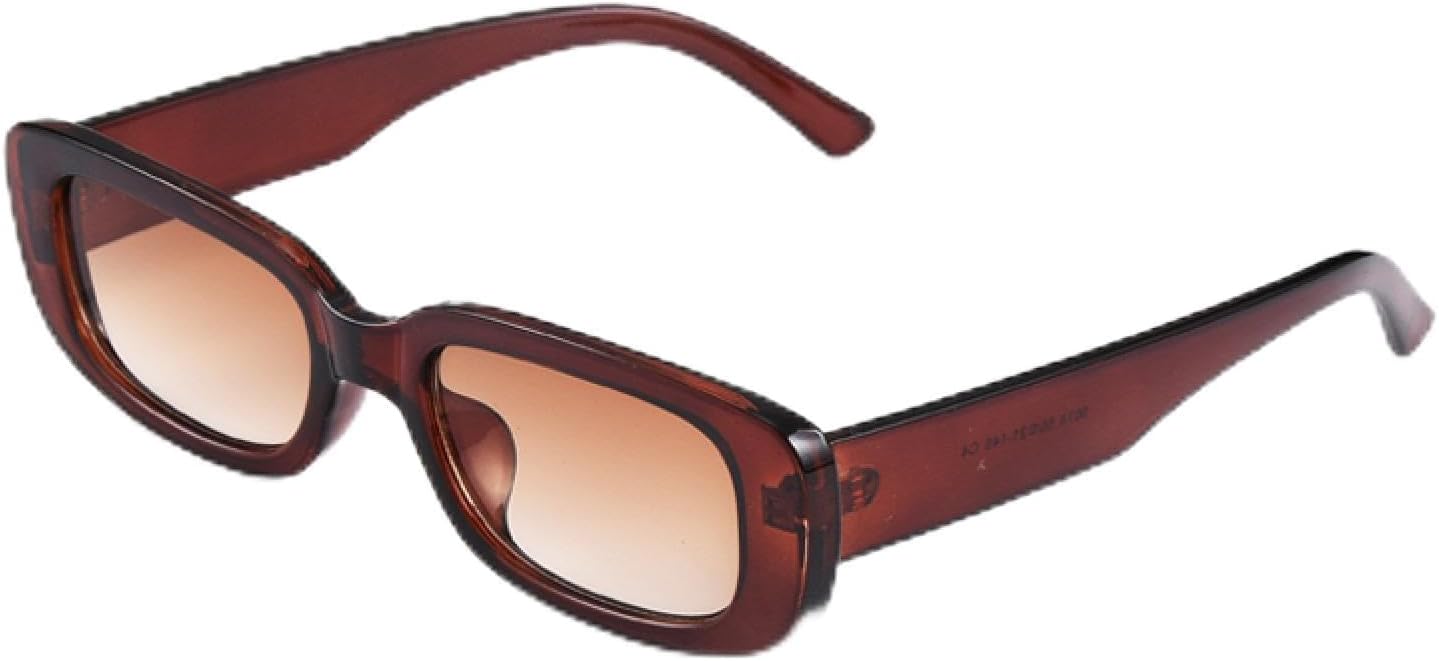 

Ретро-солнцезащитные очки маленького прямоугольного размера для женщин, популярные, с металлическими шарнирами, модные, для мужчин, с защитой от УФ-излучения UV400 HHZZYVY, 19