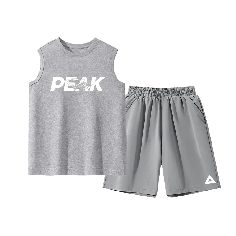 Детский спортивный костюм PEAK Хип-хоп стиль Серый