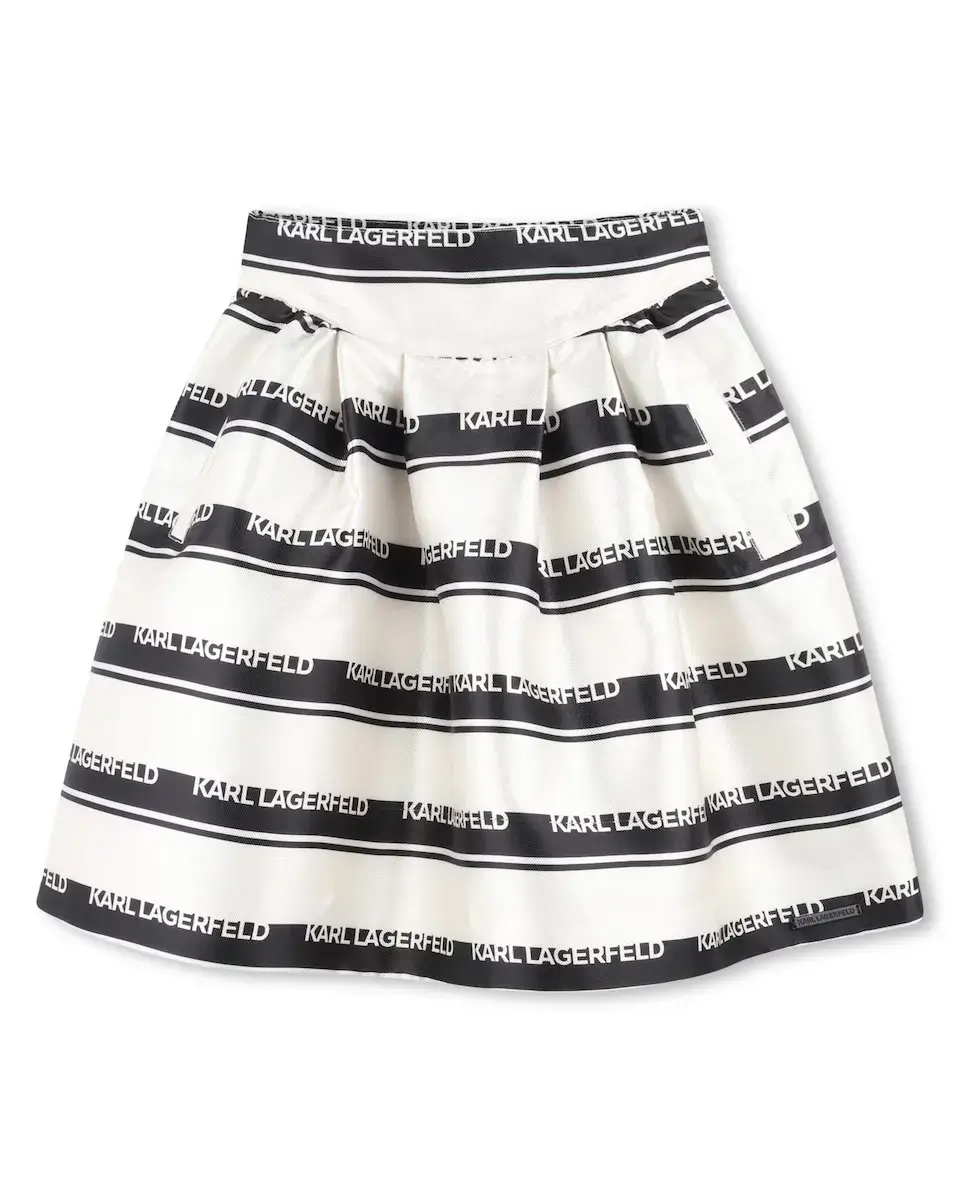 

Разноцветная юбка для девочек в полоску Karl Lagerfeld Kids, многоцветный