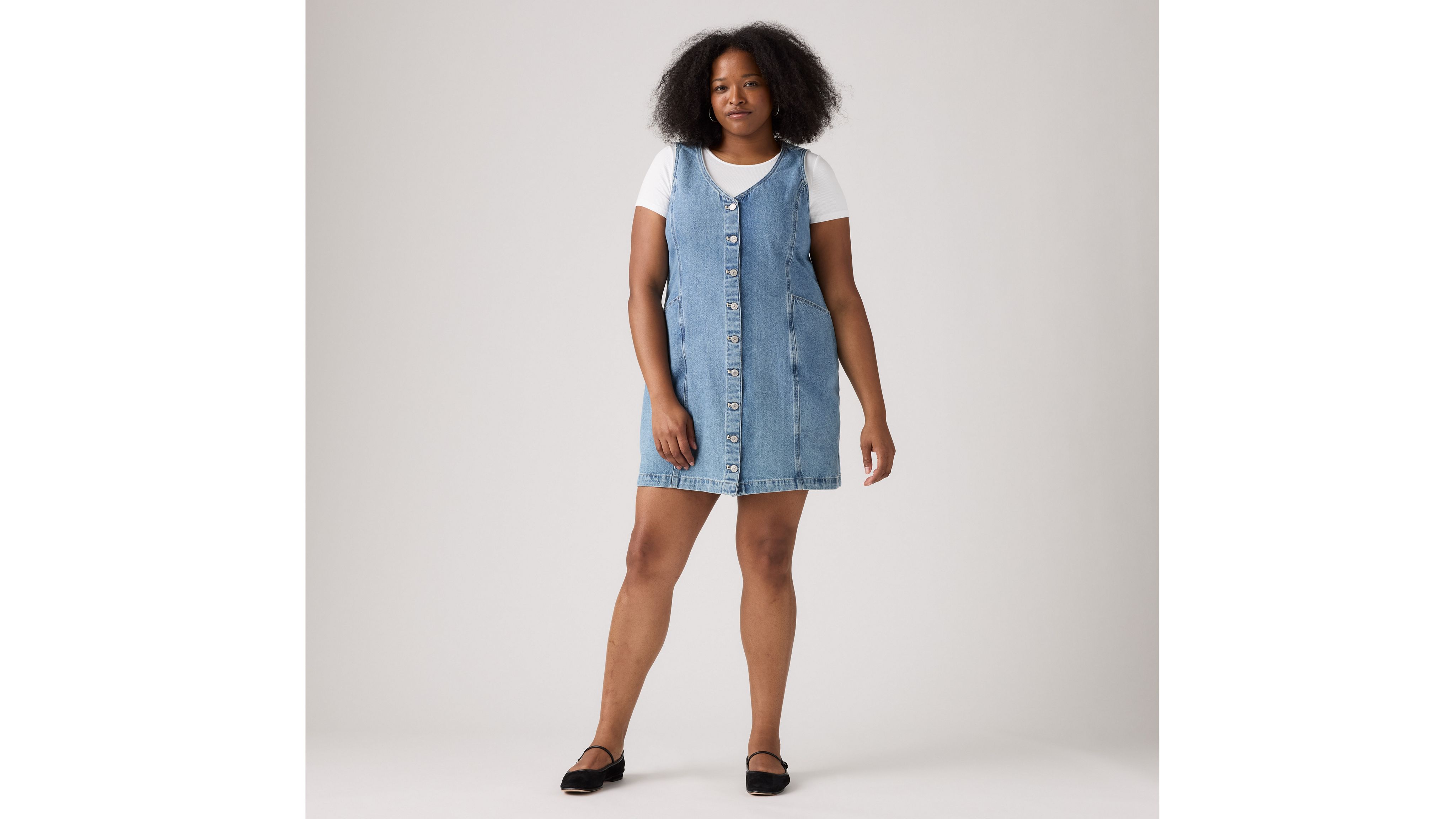 Платье-жилет Vianna (большие размеры) Levi's, Special Showing - Medium Wash — фото 2