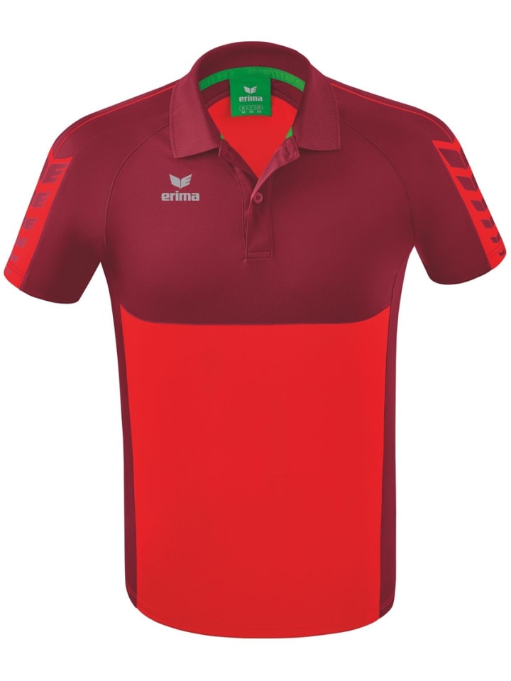 

Футболка поло Six Wings Poloshirt erima, красный