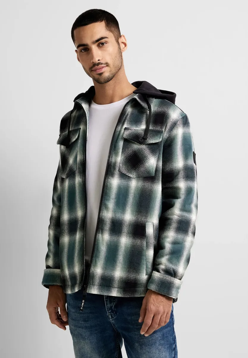

STREET ONE МУЖСКАЯ куртка в клеточку Street One Men, зеленый