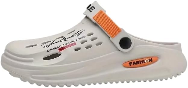 

Удобные мужские сабо с мягкой подошвой для прогулок, активного отдыха и пляжа Hhhchpm, 8835 Gray