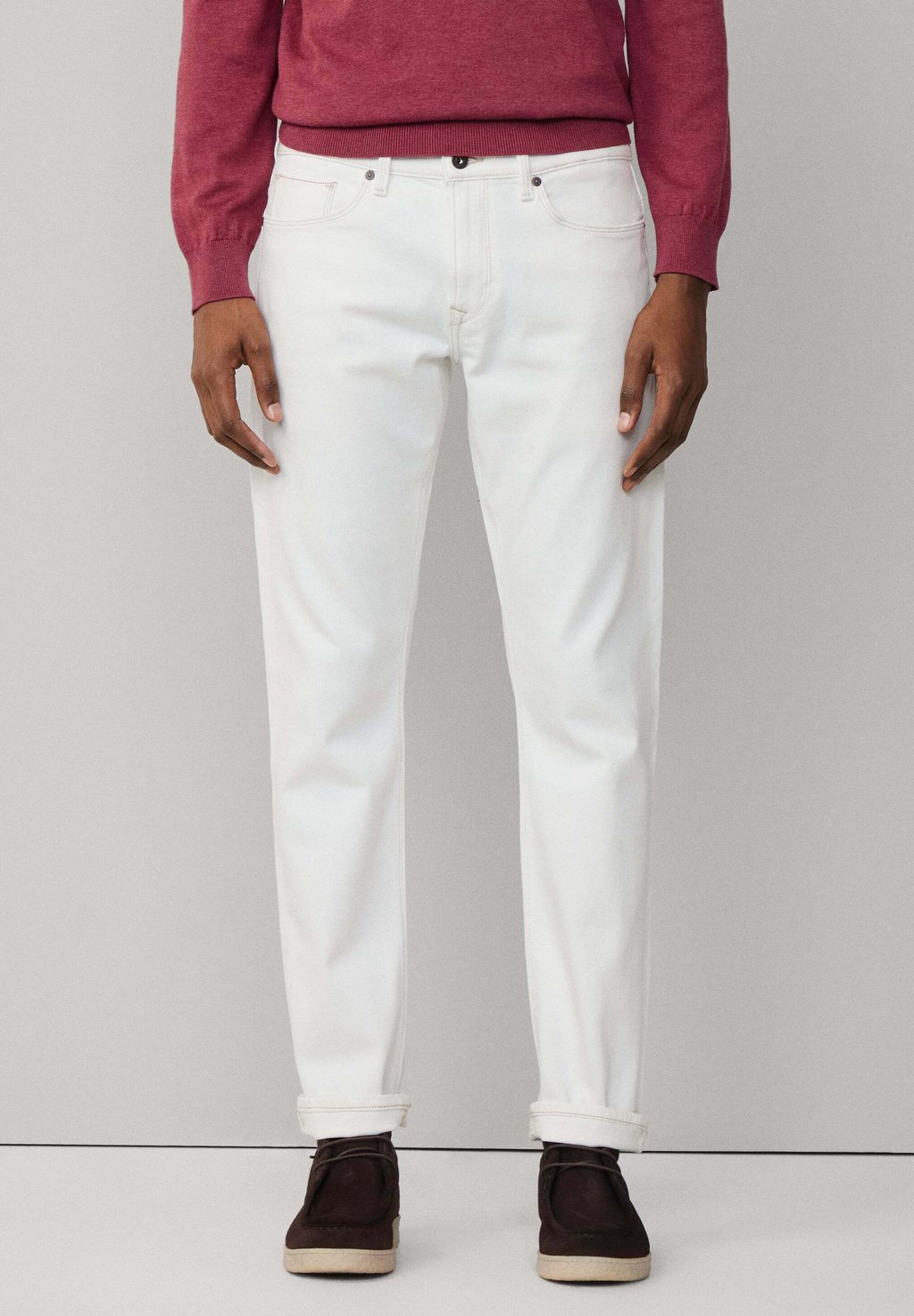 

Зауженные джинсы SELVEDGE Façonnable, кремовый