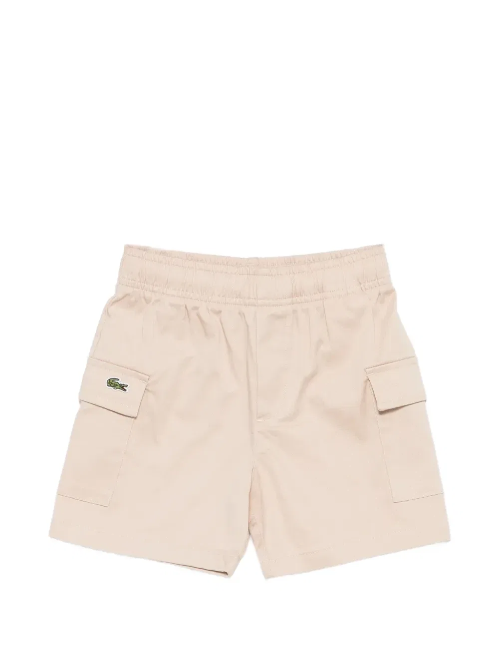 Шорты-карго с нашивкой-логотипом Lacoste Kids, бежевый