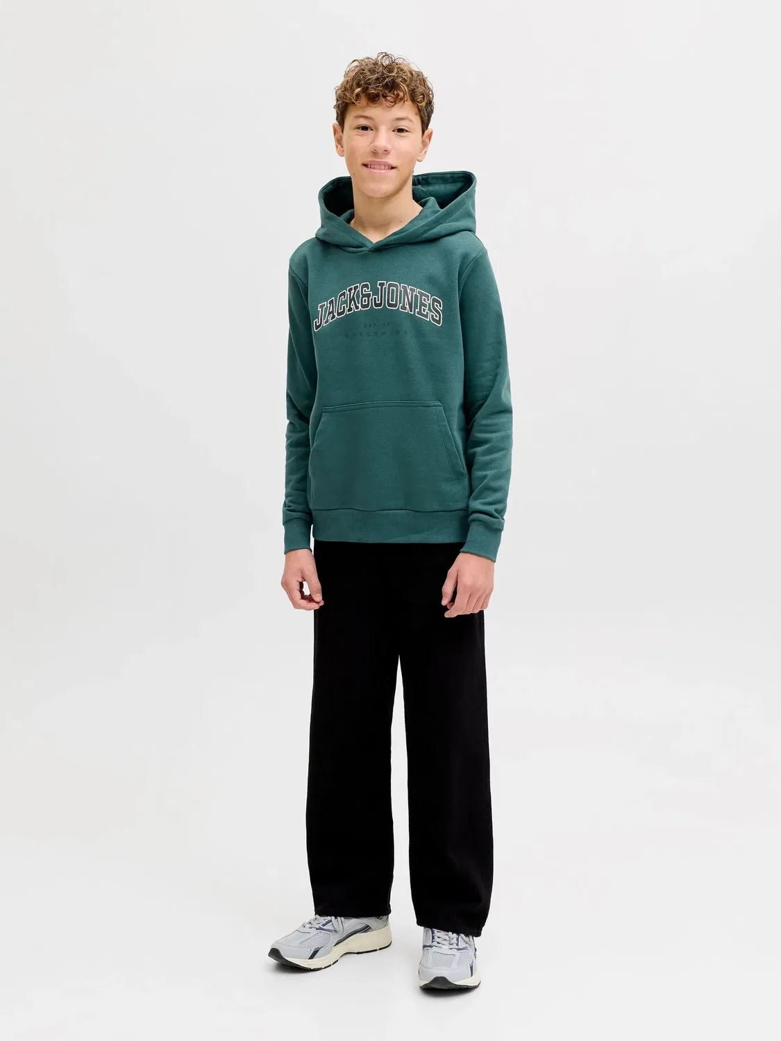 Капюшон свитшот, Atlantic Deep, JACK & JONES Junior, атлантик дип — фото 4